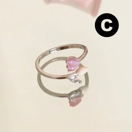 Pink girly ring【R0498】