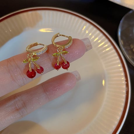 Cherry hoop pierce【R0477】