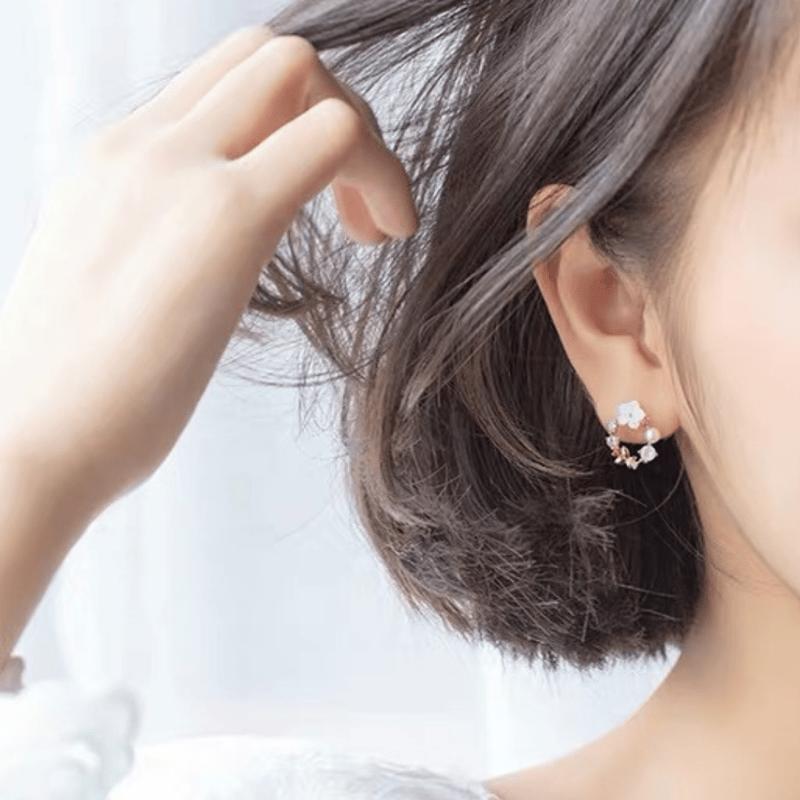 Flower tiara pierce 【R0148】 | MOA