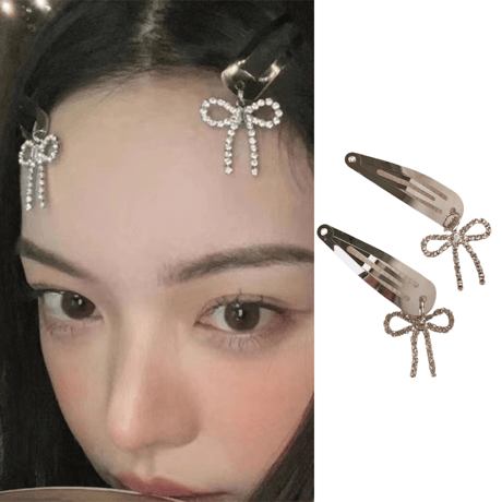 Bijou ribbon hairpin【R0417】
