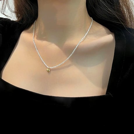 Heart stretch necklace【R0388】