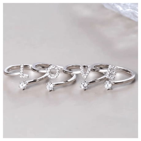 alphabet ring【 R0211】
