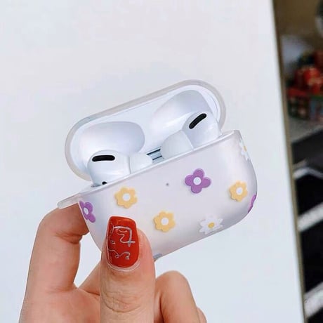 Flower clear Airpods case 【P0027】