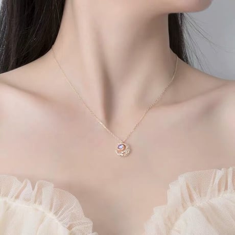 moon necklace【R0055】