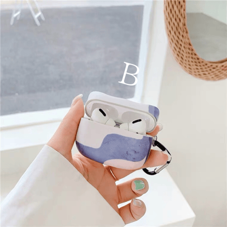 Art cat silhouette Airpods case【P0056】