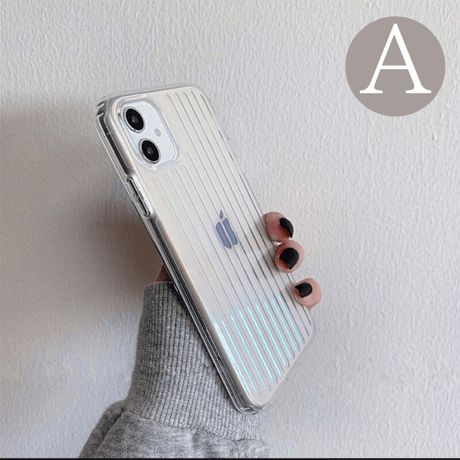 Clear aurora line case【C0041】