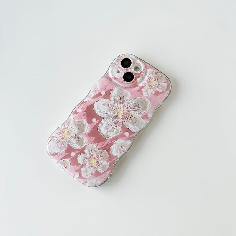 Mardi Mercredi フラワーケース　iPhone13用 Mardi Mercredi フラワー iPhoneケース MagSafe ミラーケース