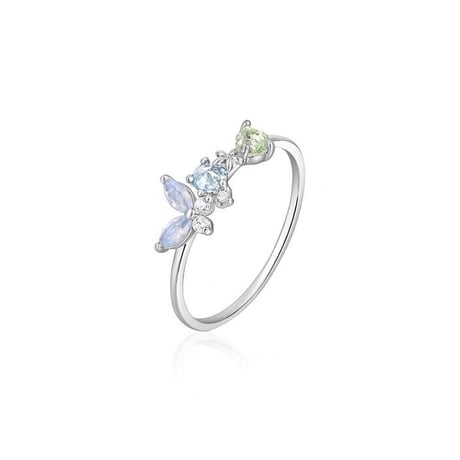 Clear butterfly ring【 R0166】