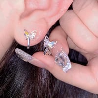 Butterfly color earring【R0426】