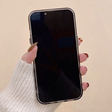 シルバーワンポイントハートスマホケース【C0137】