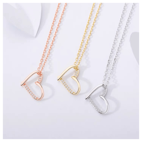 Cross heart necklace【R0061】