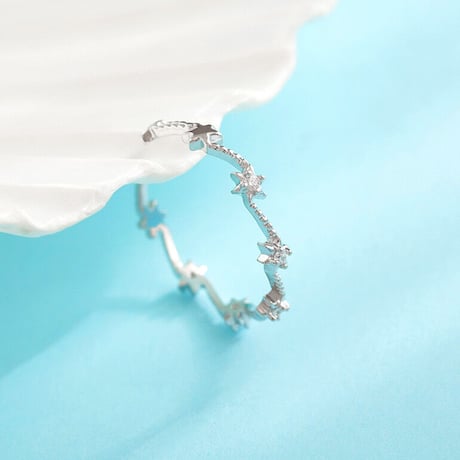 Star line ring【R0034】