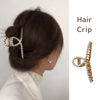 Hair crip line pearl【R0326】