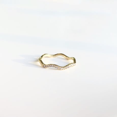 Wave stone ring【R0149】