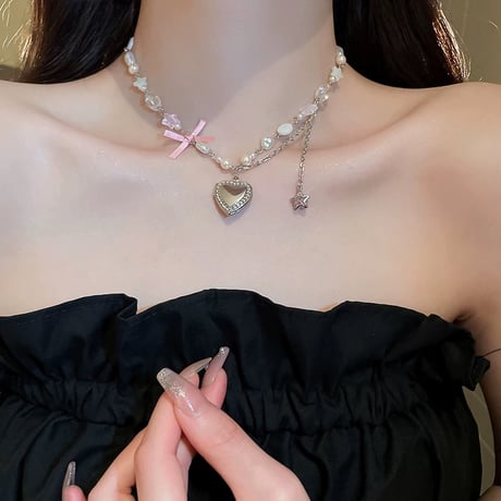 Princess heart necklace【R0463】