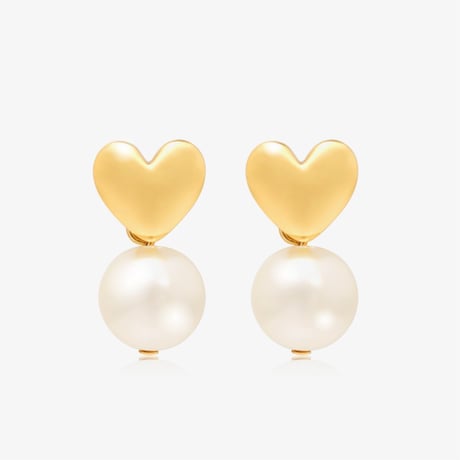 DROP PEARL HEART PIERCE【R0401】