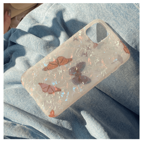Butterfry shell スマホケース♡【E0010】