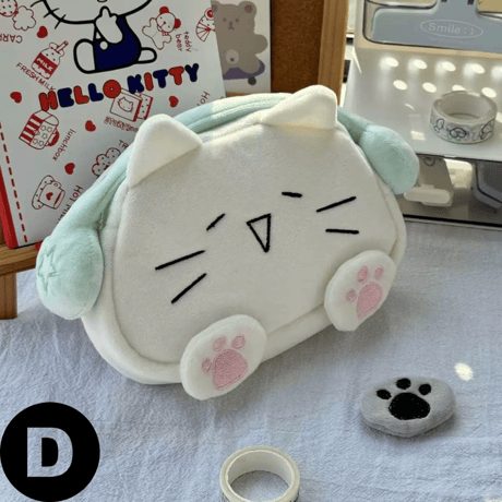 ヘッドホンねこちゃんペンケース【S0043】