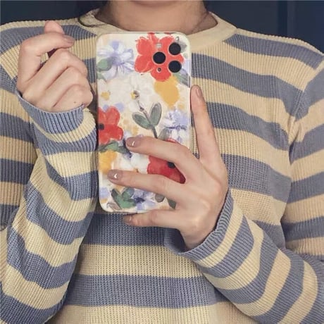 Art Flower ♡スマホケース【 E0064】