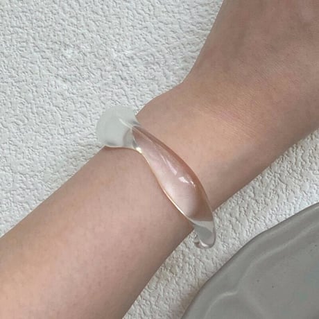 Clear bangle【R0203】