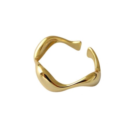wave cuff ring【R0120】