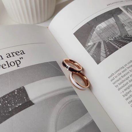 Simple color line ring【R0152】
