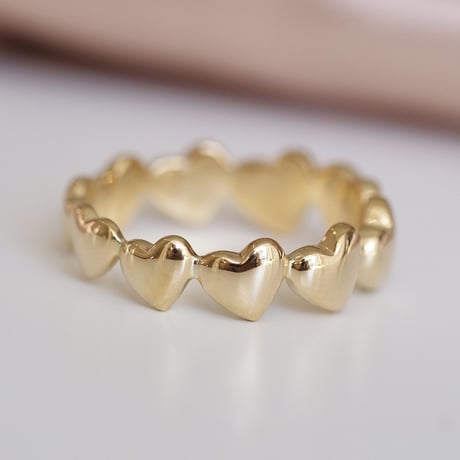 Onepoint bright heart ring【R0384】