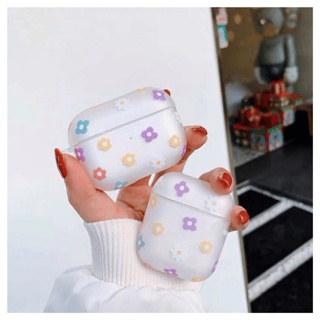 Flower clear Airpods case 【P0027】