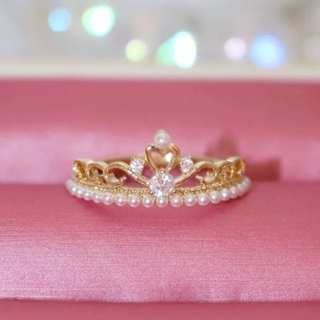 Pearl tiara ring【R0474】