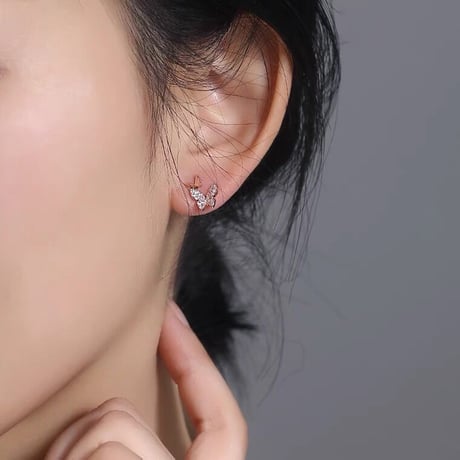 double butterfly pierce 【R0145】