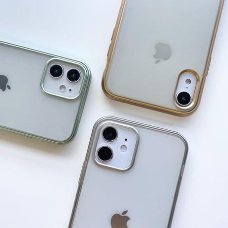 Simple metallic out line case【C0187】