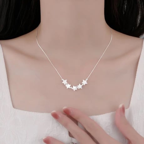 Pearl star necklace【R0439】