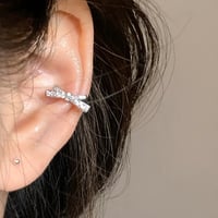 Kirakira ribbon ear cuff【R0544】