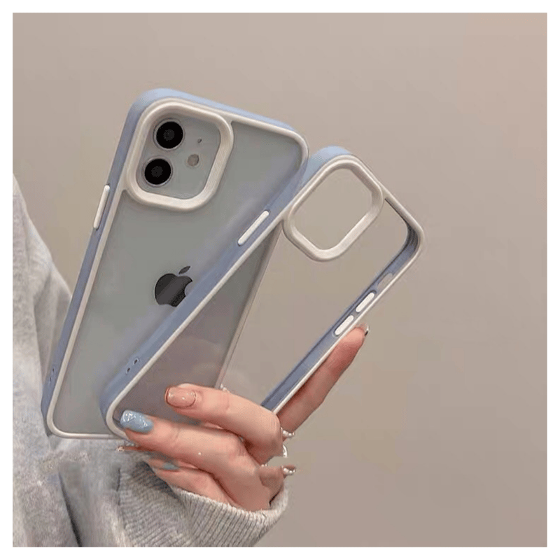 シンプルくすみブルーサイドラインケース【C0103】 | MOA