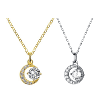 Moon necklace 【R0141】