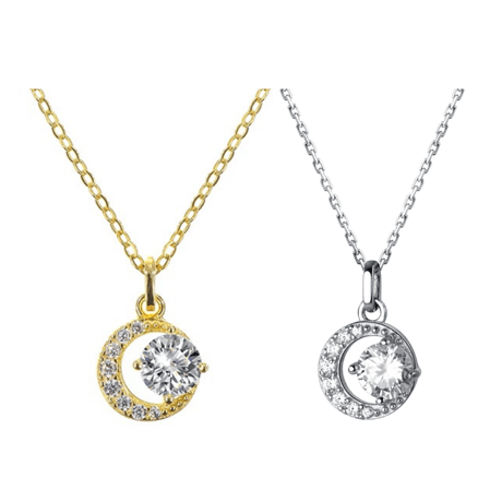 Moon necklace 【R0141】