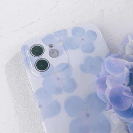 Blue flower iPhone case【E0099】