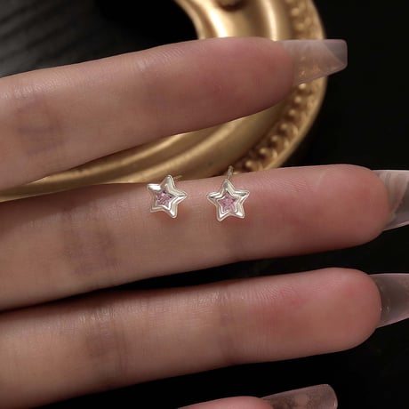 Pink star pierce【R0518】