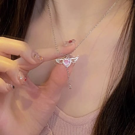 Angel heart necklace【R0441】