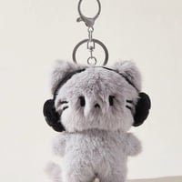 もふもふヘッドホンネコちゃんキーホルダー【S0135】