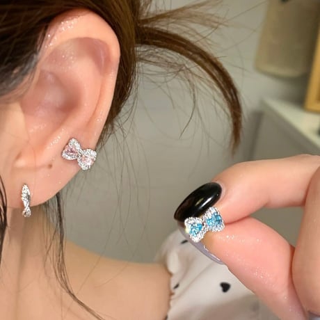 Kirakira ribbon pierce【R0462】