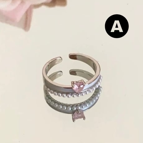 Pink girly ring【R0498】