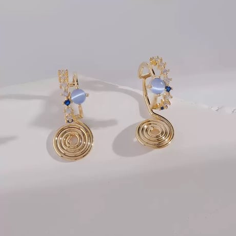 Blue stote earring【R0359】