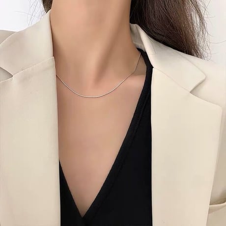 Simple line necklace【R0025】