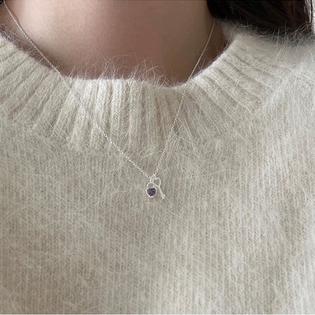 Heart key necklace【R0392】