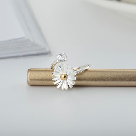 Silver daisy ring 【R0048】