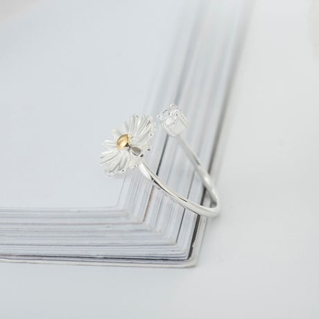 Silver daisy ring 【R0048】