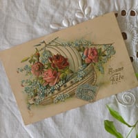 薔薇と忘れな草
