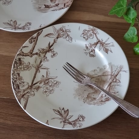 Creil&Montereau クレイユモントロー 桜のプレート