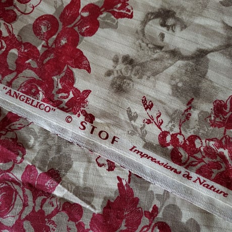 トワルドジュイ(Toile de jouy)薔薇と天使